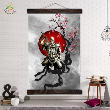 Samurajus iš Vyšnių, Saulės Modernios Sienos Menas Spausdinti Pop Art Plakatai ir Spausdina Pažymėkite Drobės Tapybos Sienos Nuotraukas, už Kambarį