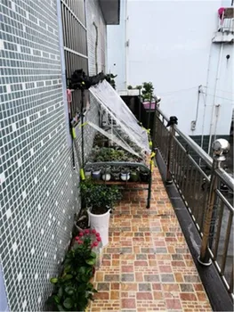 Skaidrus sodo atspalvio audinio tentas sustorėjimas, pvc skaidrios drobės sodas sūpynės balkono langą augalų dengiamasis audinys
