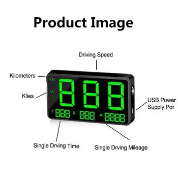 C80 Automobilių Skaitmeninis GPS Spidometro Greičio Ekranas KM/h, MPH Automobilių Dviračiu, Motociklu, Auto Priedai