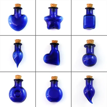 10VNT stiklo buteliai tušti mažų buteliukų didmeninė mažų butelių kamščiai 