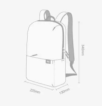Originalus Xiaomi Mi spalvingas spalvų krepšys, kuprinė 8 spalva 10L krepšys svoris 165g mažo dydžio, vieno peties laisvalaikio sporto krūtinės krepšys