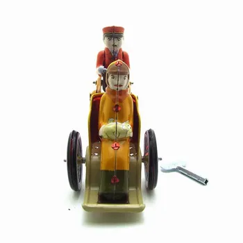 Vintage Retro Žmogaus triratis Alavo žaislai Klasikinis Prisukamas Vėjo Iki triratis Alavo Žaislas Suaugusiems, Vaikams, Kolekcines Dovana