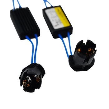 50Pair/Daug T10 LED Lemputė Canbus Klaidų Įspėjimo Canceler Dekoderis Rezistorius, Kondensatorius Laido Adapteris 12V A 0.29