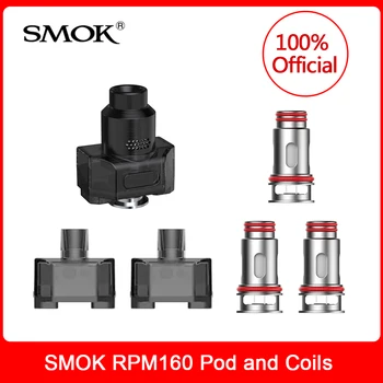 Originalus SMOK RPM160 Tuščias Pod Kasetė 7.5 ml RDTA Pod 5.5 ml Akių Ritė 0.15 ohm Elektroninių Cigarečių VS RPM80 Pro Atnešti Pro