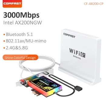 COMFAST WiFi PCIE Adapteris Wifi 6 