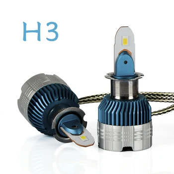 2vnt H4 LED H7 Automatinis Automobilio Žibintų 9005 9006 H3 H13 H8 880 H27 H11 LED H1 50W 6500K Automobilių Lemputės, SPT Žetonų