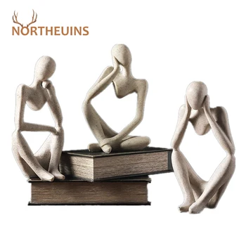 NORTHEUINS Abstraktus Mąstytojas Statula Dervos Pobūdžio Figūrėlės Interjero Kūrybos Paveikslas Ornamentu Namų Kambarį Apdaila