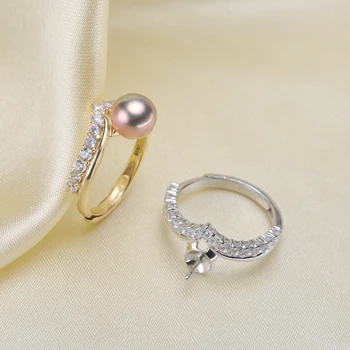 Perlų Žiedas Parametrus, Mados Žiedas Išvadas, Reguliuojamo Dydžio 925 Sidabro Žiedas Papuošalų 