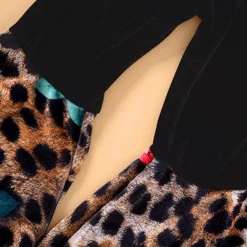 2020 m. Rudenį Naujų Mergaičių 2vnt Kostiumas Leopardas Spausdinti Trimitas Rankovėmis Viršuje + Kelnės Europos ir Amerikos Kids Rinkiniai Mergaitėms