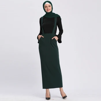 Vestidos Abaja Dubajus Islamą, Arabų Ilgai Suspender Sijonas Petnešos Musulmonų Suknelė, Hijab Abayas Moterims, Turkijos Islamo Apranga