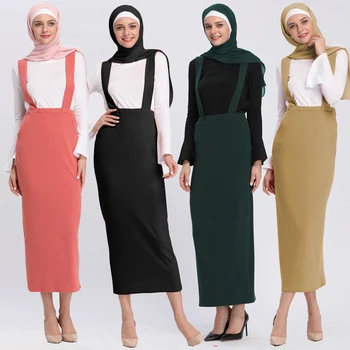 Vestidos Abaja Dubajus Islamą, Arabų Ilgai Suspender Sijonas Petnešos Musulmonų Suknelė, Hijab Abayas Moterims, Turkijos Islamo Apranga