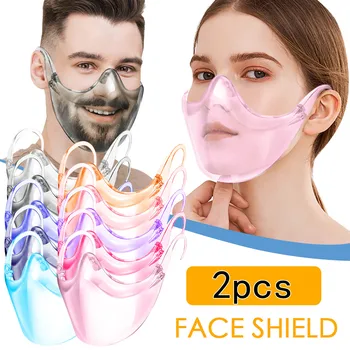 Spalvinga, Patvari Sujungti Plastiko Daugkartinio Naudojimo Išvalyti Veido Kaukė Su Shield Helovyno Cosplay Kvėpuojantis Mados Apsaugos Kaukė