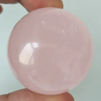 40mm natūralus rožių kvarcinio krištolo rutulį namų puošybai kamuolys ir švenčių šalis puošmenų, rožinis kvarcas akmenų gydomųjų kristalų