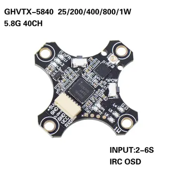 GHVTX5840 5.8 G 40CH 25MW 200mW 400mW 800mW 1000mW Perjungiamos OSD FPV Siųstuvas VTX už FPV Lenktynių RC Drone