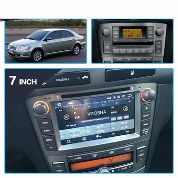 Android 10.0 RAM 4G DVD Stereo Multimedijos Toyota Avensis/T25 2003-2008 M. Radijo, GPS Navigacija, Video Auto Garso Navigacijos Vadovas