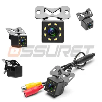 NAUJI Aukštos raiškos Automobilio Galinio vaizdo Kamera 8 LED Naktinio Matymo Atbulinės eigos Auto Stovėjimo Stebėti CCD Vandeniui 170 Laipsnių HD Vaizdo
