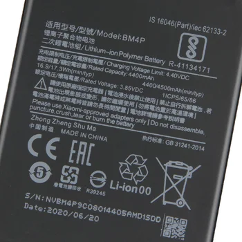 Xiao Mi Originalaus Telefono Baterija BM4P Už Xiaomi Mi Redmi K30 Hongmi K30 Autentiški Įkrovimo Baterija (akumuliatorius 4500mAh + Įrankio