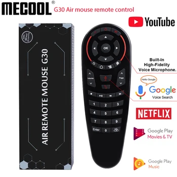 MECOOL G30 Oro Pelės Valdymo Balsu 2,4 GHz Belaidžio ryšio 