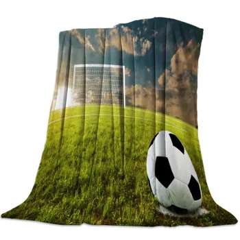 Mėgstamiausia Futbolo Žaidimas Sporto Futbolo Antklodė Storio Flanelė, Antklodė, Lovos Tekstilės Home Office Odos Draugiškas Fannel 150x200cm