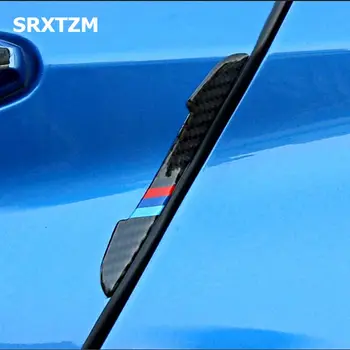 SRXTZM Anglies Pluošto, Durų Anti Nulio Bamperio Juostos Durelių Krašto Gynėjas Lipdukai BMW 1 2 Naujas 5 Serijos GT3 X1 X3 X4 X5 X6 4pcs