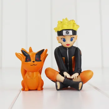 11pcs/set 4-8cm Vaikas Uzumaki Naruto Veiksmų Skaičius, Žaislai Bijuu Kyuubi Kurama Gaara Shukaku Utakata Mini Kolekcionuojamos Lėlės Modelis