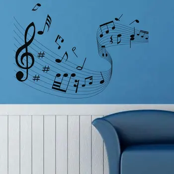 Asmenybės kūrybinis dizainas muzikos darbuotojai sienų lipdukai miegamojo muzika kambarį apdailos vinilo sienos lipdukai YY26