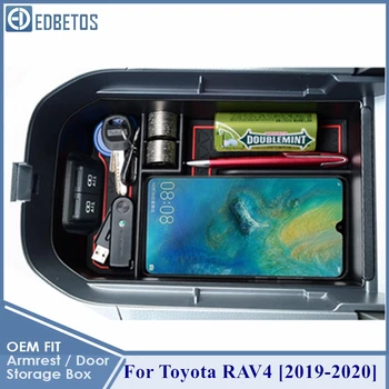 Toyota RAV4 RAV 4 2019 2020 Priedai Porankiu Storage Box Konsolė Konteinerių Bin Plokštelės Laikiklį, Sukrovimas Valymas