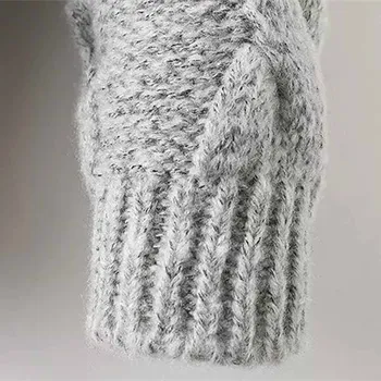 Nauji Didelio dydžio Megztiniai Megztiniai Moterims Rudens Žiemos Rupi linijas Pastorinti (Puloveris) Moterų Atsitiktinis ilgomis rankovėmis, Žemiausią Megztiniai G384