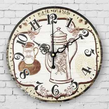 Virtuvės sieninis laikrodis senovinių namų dekoro didelis silent sieninis laikrodis kvarcinis laikrodžio sienos kambarį apdailos laikrodžiai horloge murale