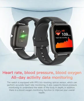 Smart Watch Vyrų Matuoti Kūno Temperatūra, Širdies Ritmas, Kraujo Spaudimo Stebėjimo Fitness Tracker Laikrodį Smartwatch 