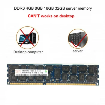 Serverio atminties DDR3 PC3 4GB 8GB 16GB 32GB 1333Mhz 1 600mhz 1866Mhz ECC REG Tinka dvipusiam serverio plokštė 1866 1333 1600