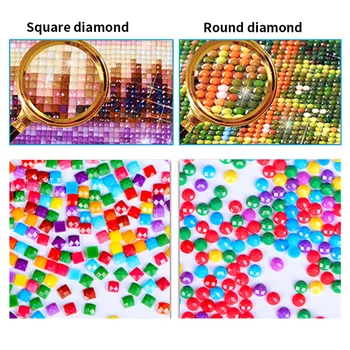 Nuotrauka Užsakymą Diamond Tapybos 5D kvadratiniu/Apvalus kalnų krištolas, Deimantas Kryželiu Rinkinys Deimantų Mozaikos Vaizdą Apdaila Namo