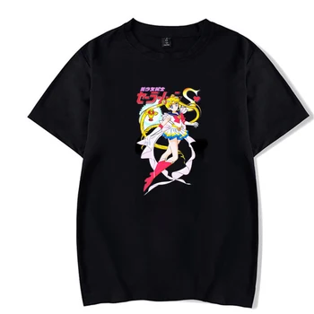 2020 anime Sailor moon Tees Vyrų Viršūnės T-shirt anime Sailor moon Harajuku Unisex Marškinėlius Vyrų 90s