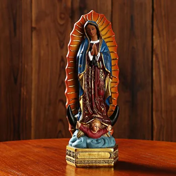 Europos Meksikos Mergelės Marijos Krikščionių Statula Religinių Darbastalio Ekrano Namų Puošybai Puošyba Vestuvių Dovana