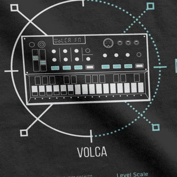 Vyriški T-Shirt Volca FM Turas Korg Volca Medvilnės Marškinėliai trumpomis Rankovėmis Muzikos Synth Electro Modulinės Techno Marškinėliai Plius Dydis