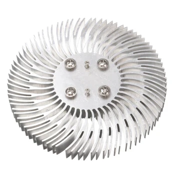 Aliuminio Šilumos Kriaukle Apvalus Spiralinis Saulėgrąžų Formos Heatsink Radiatorių 90mm*10mm Už 10W Didelės Galios LED, Integruota Lempa su Varžtu