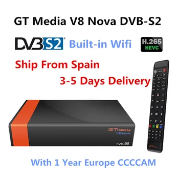 GOTiT GTMedia V8 Nova DVB-S2 Freesat Palydovinės imtuvas skaitmeninis Europa, Ispanija, Vokietija lenkijos CCcam clines Full HD 1080P
