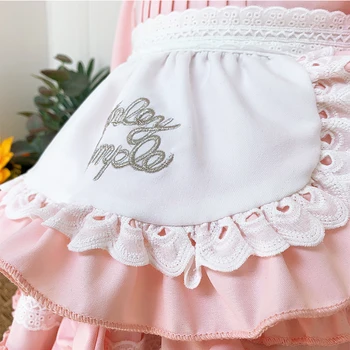 2vnt ispanijos Mergaitės Baby Lolita Princess Kamuolys Suknelė Kūdikių Boutique, Drabužiai Vaikams, 1-asis Gimtadienis, Vestuvės Suknelės