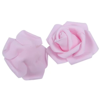 Aukštos Kokybės 100vnt / maišas 6cm Putų Rose Vadovai Dirbtinių Gėlių Vadovai Vestuvių Dekoravimas(pink)