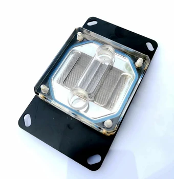 Akrilo viršuje su rgb šviesos CPU vandens aušinimo bloką 0,4 MM microcutting vario nickeled AMD Ryzen, 