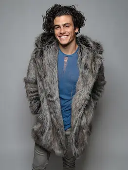 Žiemą Moterys Vyrai Dirbtiniais Fox Fur Coat 2019 Atsitiktinis Plius Dydis Pora Kailiniai Su Gobtuvu Striukė Kailio Kačių Ausų Šiltas Ilgomis Rankovėmis Striukė, Paltas