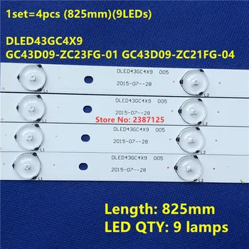 LED Juostelė 9 Lempa Ph ilips 43PFF502143PFF5011 T4312M LD43V22S DLED43GC4X9 DLED43GC 4X9 GC43D09-ZC23FG-01 GC43D09-ZC21FA-01