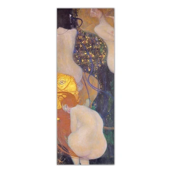 Citon Gustav Klimt《Karosas》Drobė Meno Aliejaus Tapybai Garsaus Kūrinio Plakato Nuotrauką Sienų Dekoras Namų Interjero Apdaila