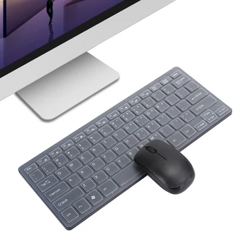 2.4 G Belaidę Klaviatūrą, Pelę Nustatyti su Klaviatūra Raštas USB Imtuvas Nešiojamojo kompiuterio 