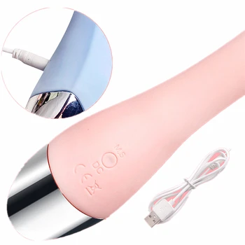 USB Vibratorius Moterims Pūlingas G-taško Dildo 10 Režimai Moterų Makšties Klitorio Stimuliatorius Massager Masturbator Suaugusiųjų Sekso Žaislai Produktas