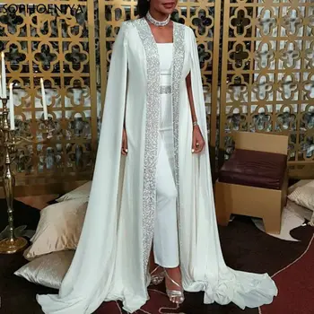 Naujas Atvykimo Chalatas de soiree Musulmonų ilgomis Rankovėmis Vakaro suknelės Dėvėti Dubajus vakarinę Suknelę Vestidos elegantes