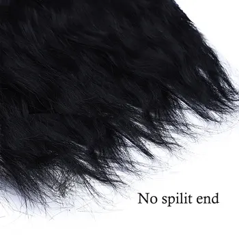 S-noilite 22inch ilgi banguoti įrašą iš vieno gabalo plaukų pratęsimo sintetinių yaki stiliaus plaukų pratęsimo plaukų kukurūzų banga įrašą hairpiece