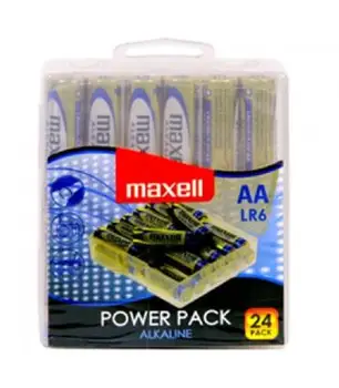 Pilas Maxell bateria originalus Alcalina Tipo AA LR6 lt lizdinės plokštelės 24X Unidades