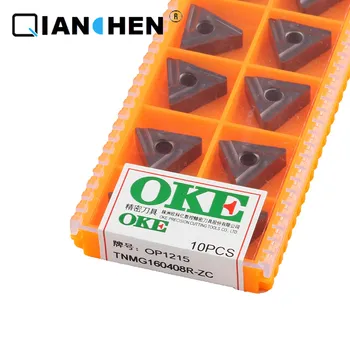 Originalo kokybę OKE 10vnt/daug aukšto tikslumo aukštos kokybės didelio stiprumo CNC TNMG160408R-ZC OP1215 pramonės karbido įdėklai