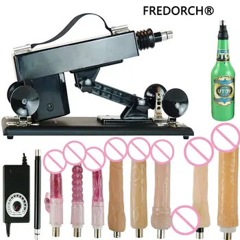 Fredorch sekso mašina su 10 dildo priedai sekso produktas vyrams ir moterims, automatinė masterbation meilės robotas